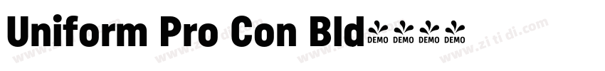 Uniform Pro Con Bld字体转换